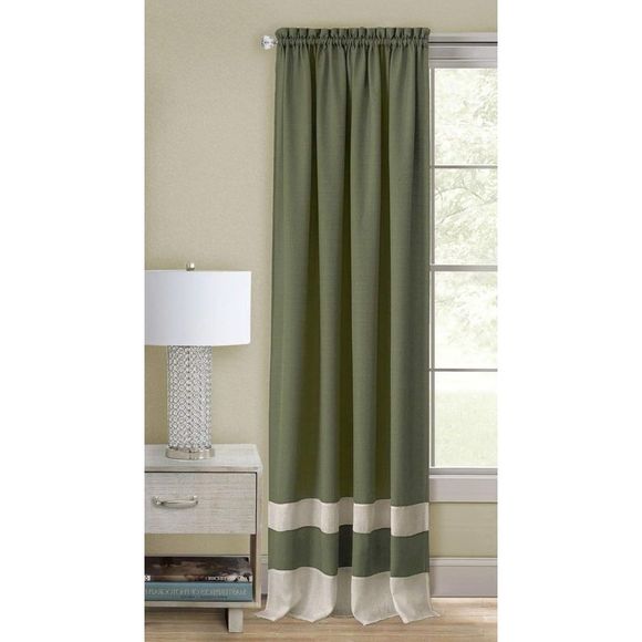 Ben&Jonah PrimeHome Collection Kate Rod Pocket Window Curtain Panel - 52x63 - - Picture 1 of 3